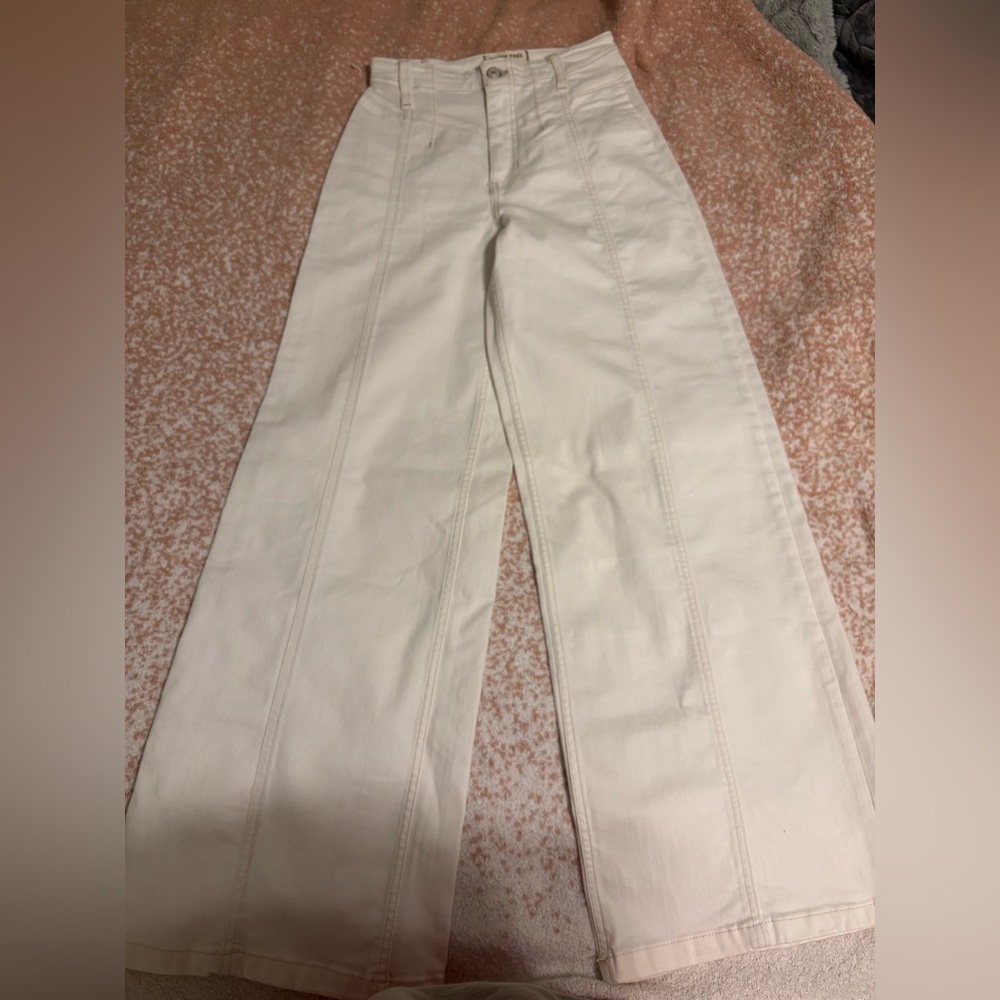 We The Free Cream Flare Jeans